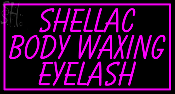 Custom Shellac Body Waxing Eyelash Neon Sign 2