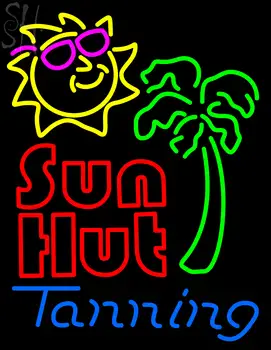 Custom Sun Hut Tanning Neon Sign 4