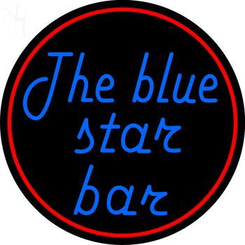 Custom The Blue Star Bar Neon Sign 2