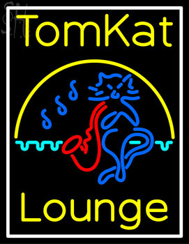 Custom Tomkat Lounge Saxophone Logo Neon Sign 5