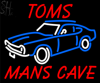 Custom Toms Man Cave Car Neon Sign 12