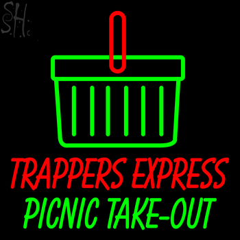 Custom Trappers Express Picnic Take Out Neon Sign 1