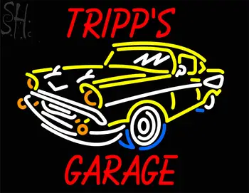 Custom Tripps Garage Car Logo Neon Sign 1