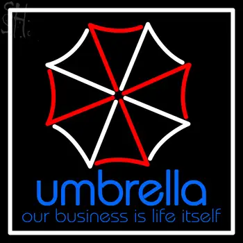 Custom Umbrella Our Business Is Life Itself Logo Neon Sign 3