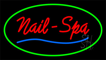 Nails Spa Green Neon Sign