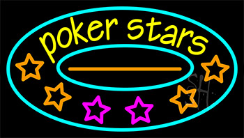Pokers Stars 2 Neon Sign