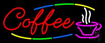 Deco Style Red Coffee Neon Sign