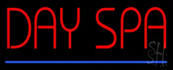Red Day Spa Blue Line Neon Sign