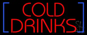 Red Cold Drinks Neon Sign