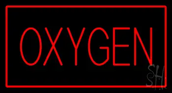 Red Oxygen Red Border Neon Sign