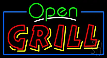 Open Grill Neon Sign