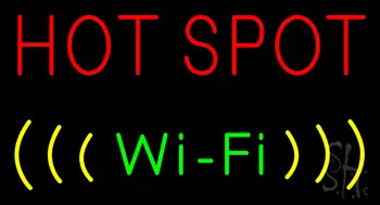 Hot Spot Wifi Neon Sign