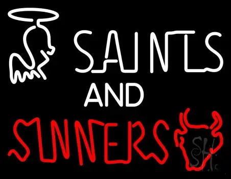 Saints And Sinners Neon Sign