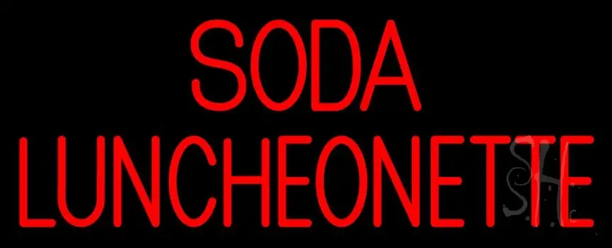 Soda Luncheonette Neon Sign