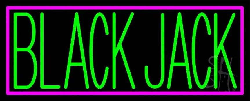 Singal Line Blackjack Neon Sign