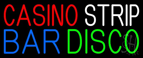 Casino Strip Bar Disco Neon Sign