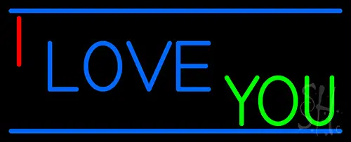 Simple I Love You Neon Sign
