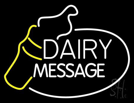 Custom Dairy With Logo Neon Sign