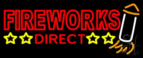 Fire Work Direct Neon Sign