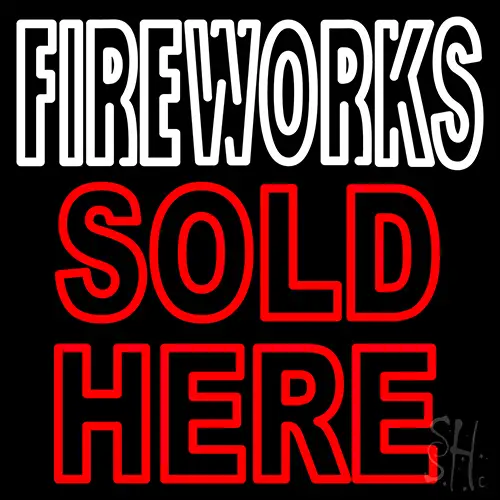Fire Work Sold Here Neon Sign