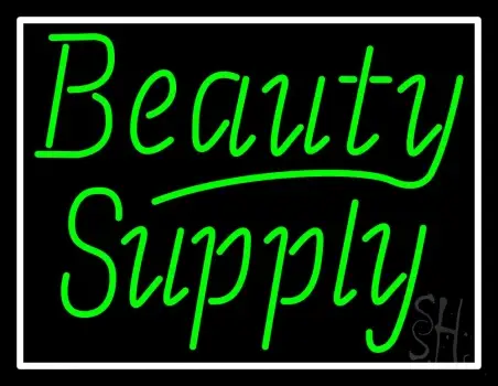 Green Beauty Supply Neon Sign