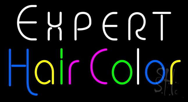 Expert Hair Color Neon Sign