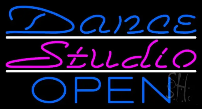 Dance Studio Open Neon Sign