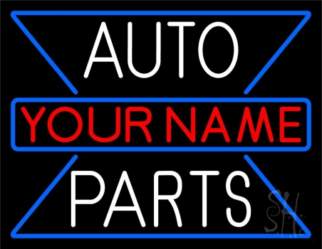 Custom Auto Parts Block Neon Sign