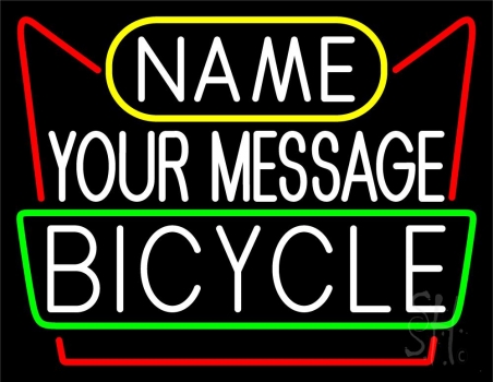 Custom Bicycle Block 2 Neon Sign
