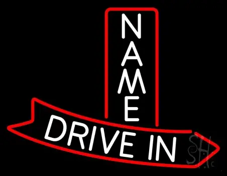 Custom Drive In Arrow Neon Sign