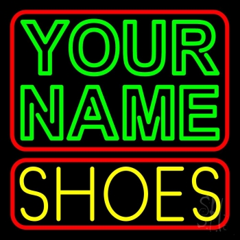 Custom Yellow Shoes Block Neon Sign