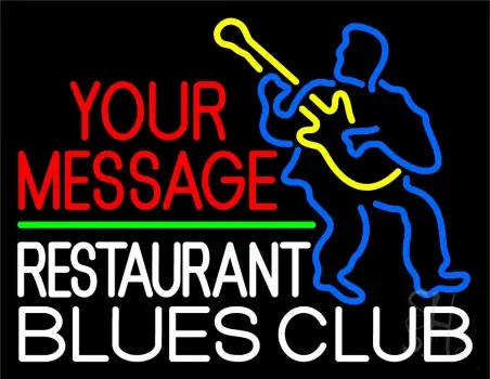 Custom Blues Club Neon Sign