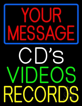 Custom Cds Videos Records Neon Sign
