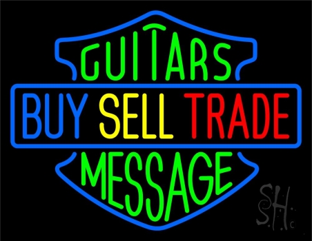 Custom Guitar Buy Sell Trade Neon Sign