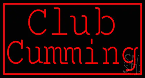 Red Border Club Cumming Neon Sign