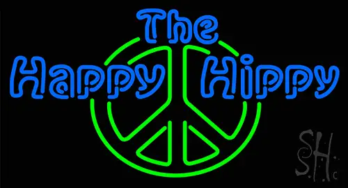 The Happy Hippy Neon Sign