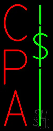 Cpa Dollar Symbol Neon Sign