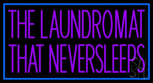 The Laundromat That Never Sleeps Neon Sign