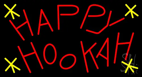 Happy Hookah Neon Sign