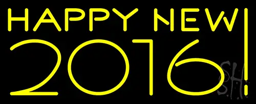 Happy New Year 2016 Neon Sign