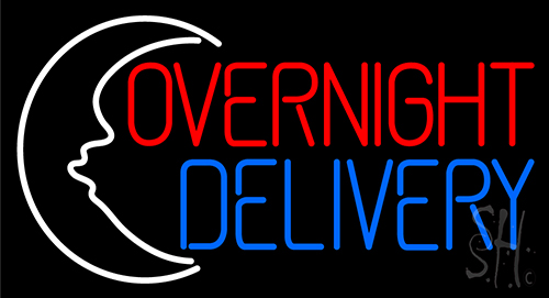 Overnight Delivery Neon Sign