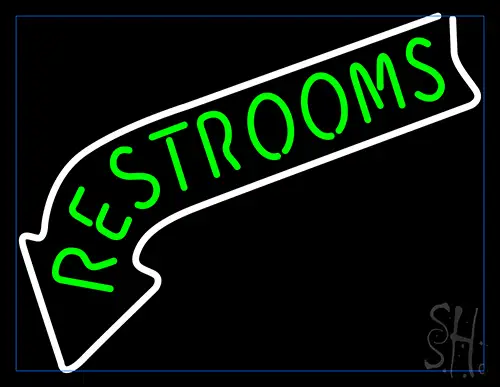 Restrooms Neon Sign