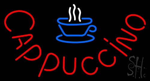 Cappuccino With Cup Neon Sign