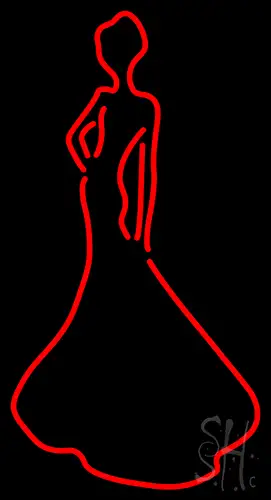 Lady In Red Neon Sign