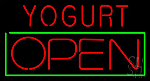 Yogurt Open Neon Sign