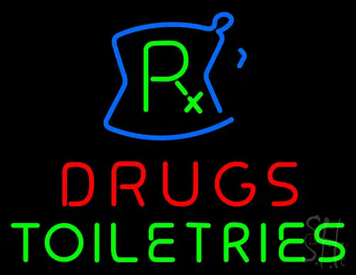 Drugs Toiletries Rx Neon Sign