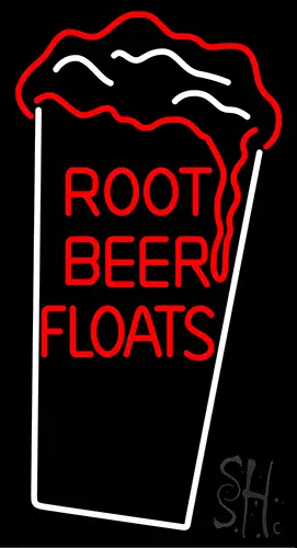 Root Beer Floats Neon Sign
