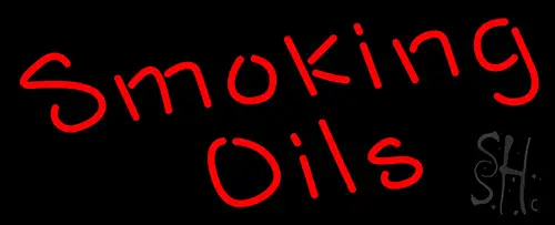 Smoking Oils Neon Sign