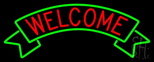 Welcome Red  Neon Sign