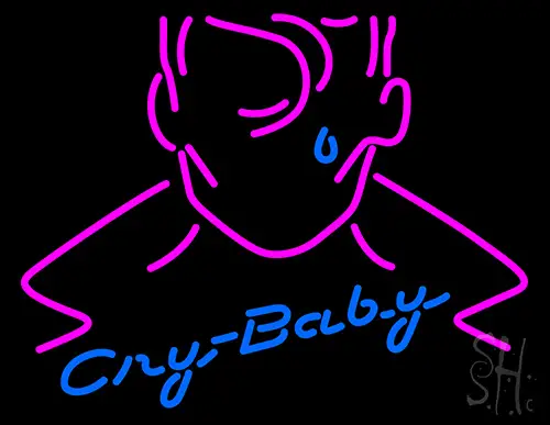 Cry Baby Neon Sign